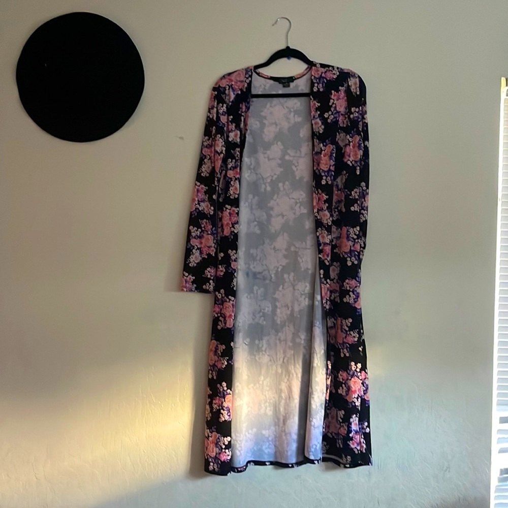 Floral Long Sleeve Cardigan